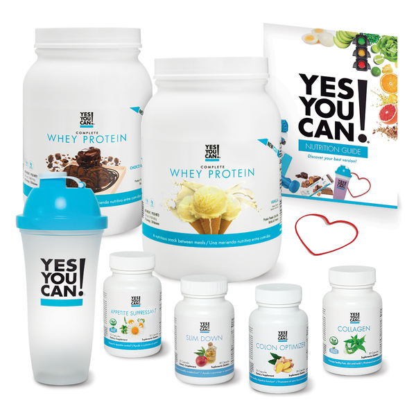 Yes You Can! Weight Loss Diet Supplement Kit Made with High-Quality  Ingredients - Bundle Includes: (One Slim Down, One Appetite Support, One  Collagen, One Colon Optimizer) - 30 Servings 