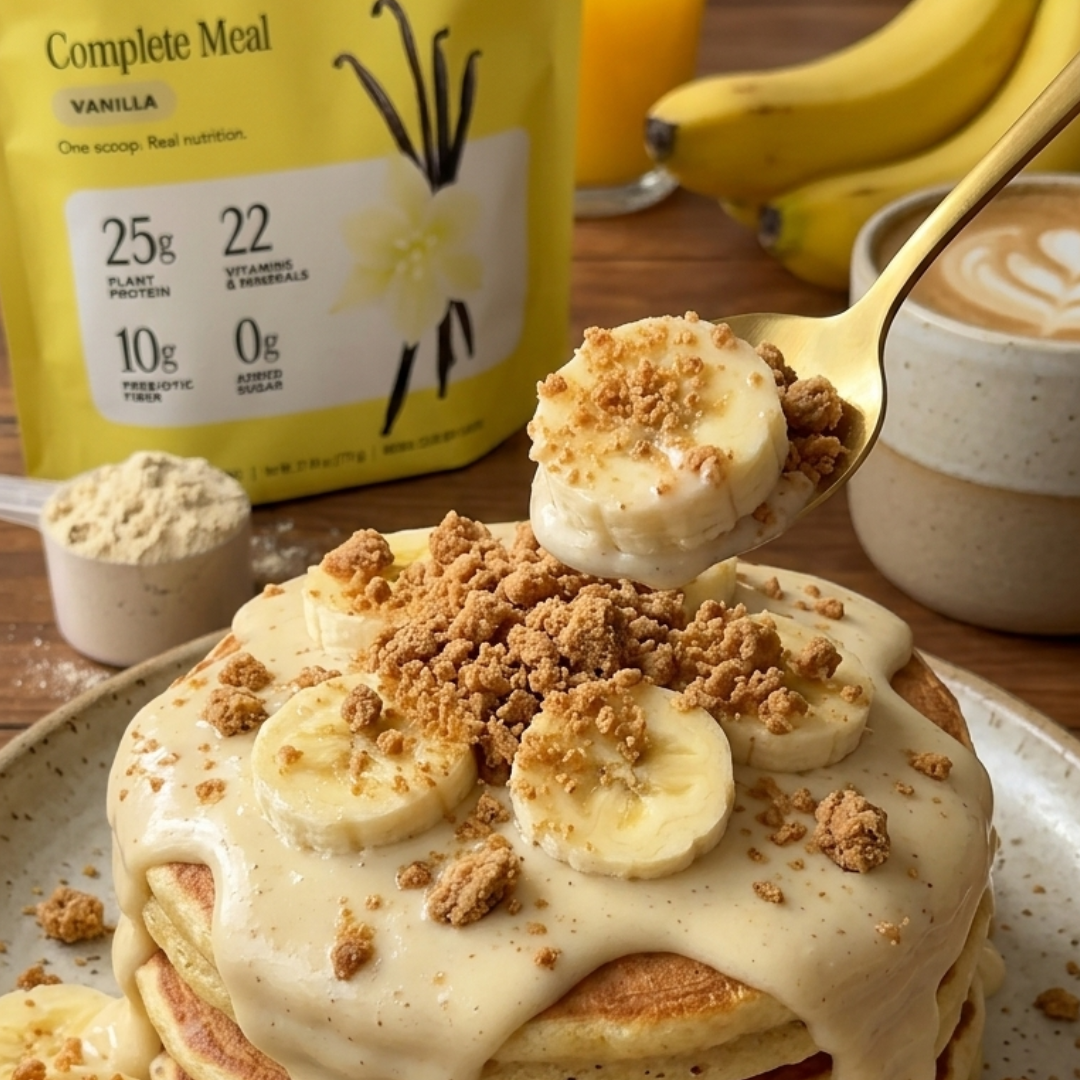 Protein Banana Pancakes with Complete Meal