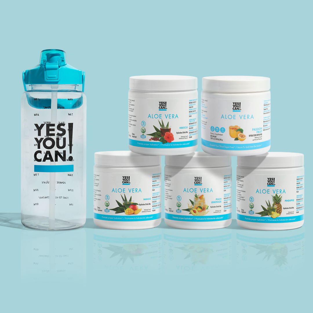 canned aloe vera Aloe Hydration Kit Hibiscus / Hibiscus / Peach Lemonade