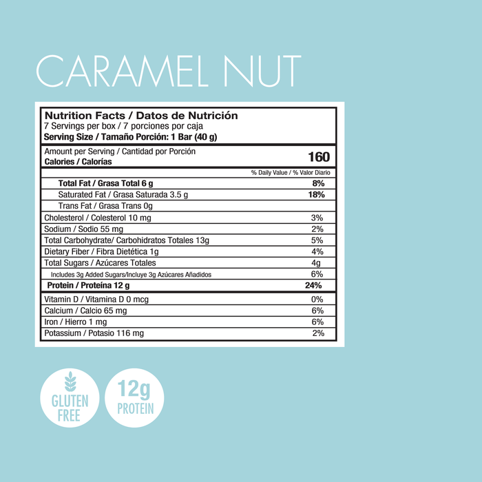 Barras de Proteína - Caramel Nut (7 unidades)