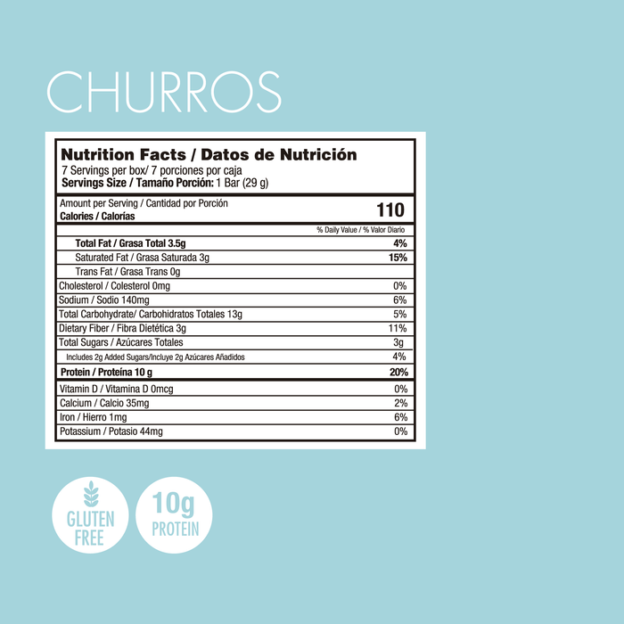 Protein Bar - Churros (Caja de 7)
