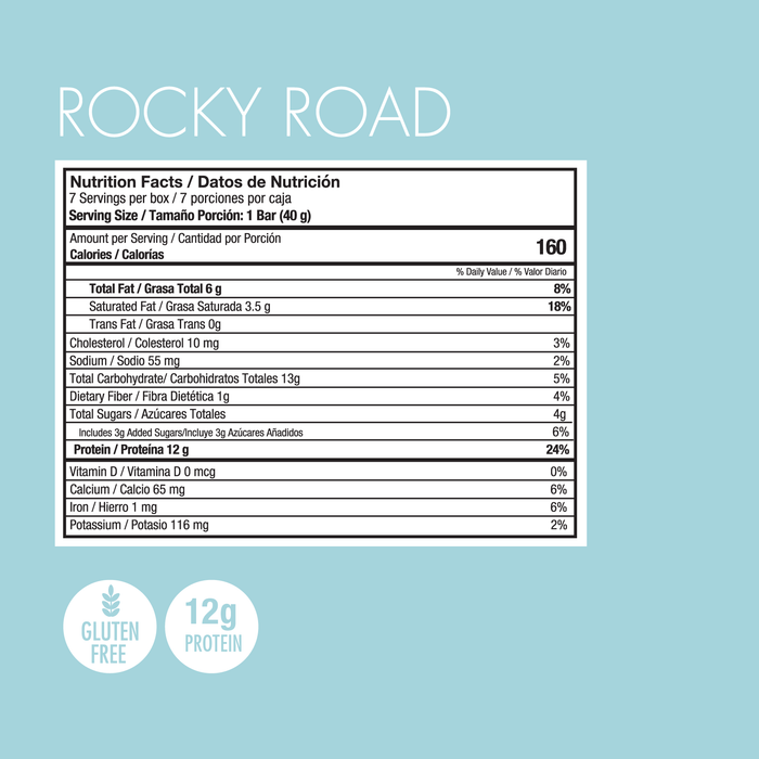 Barras de Proteína - Rocky Road (7 unidades)