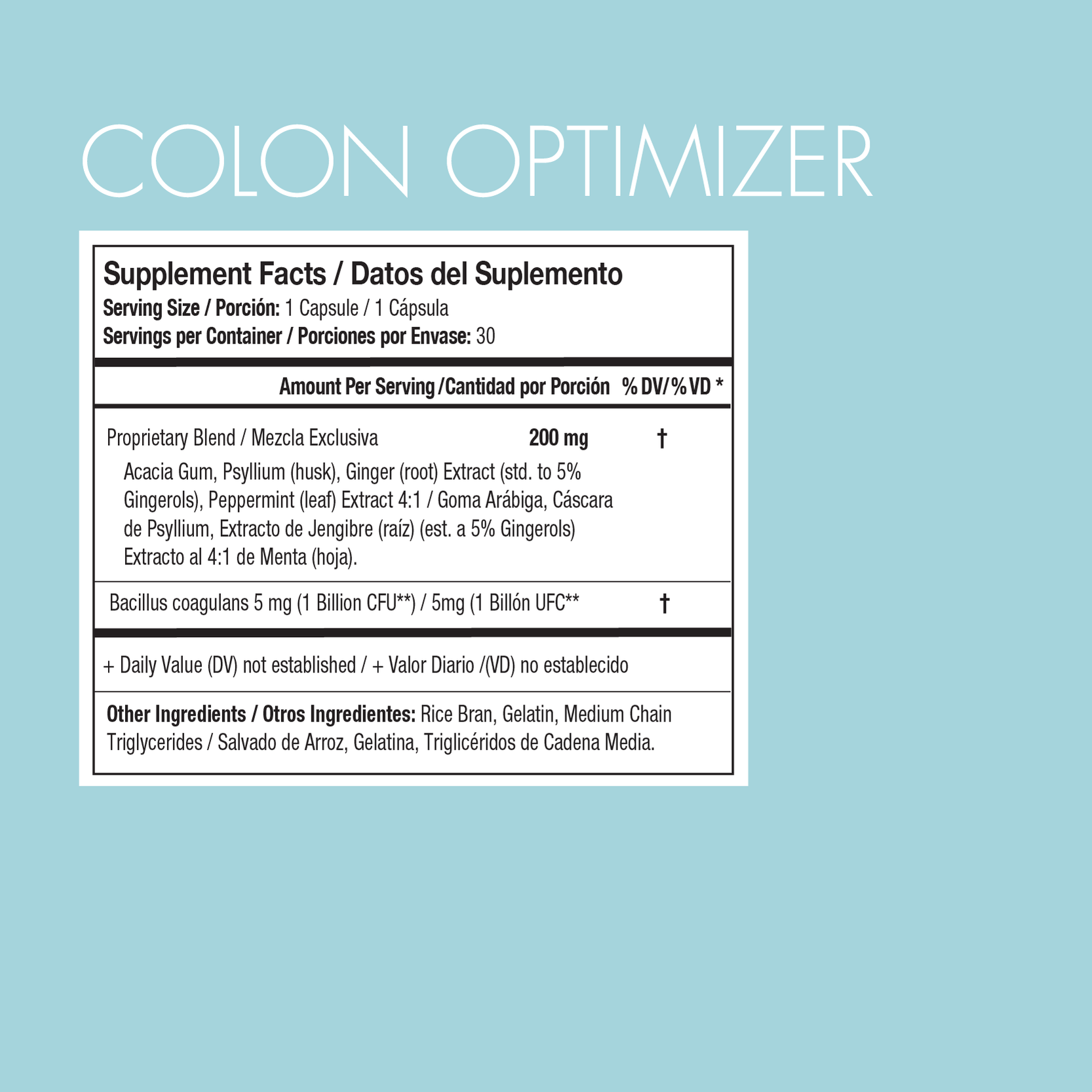 Colon Rx Label Colon Cleanser, Help Promote Healthy Digestive — Yes You Can!